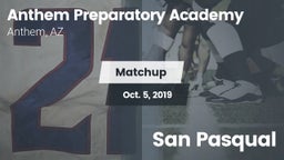 Matchup: Anthem Prep vs. San Pasqual 2019