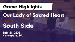 Our Lady of Sacred Heart  vs South Side  Game Highlights - Feb. 21, 2020