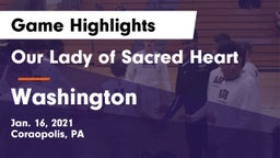 Our Lady of Sacred Heart  vs Washington  Game Highlights - Jan. 16, 2021
