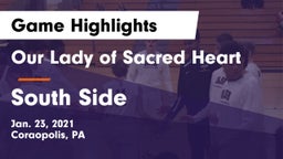 Our Lady of Sacred Heart  vs South Side  Game Highlights - Jan. 23, 2021