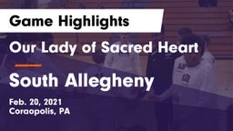 Our Lady of Sacred Heart  vs South Allegheny  Game Highlights - Feb. 20, 2021