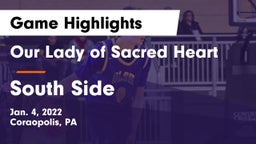 Our Lady of Sacred Heart  vs South Side  Game Highlights - Jan. 4, 2022