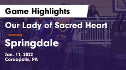 Our Lady of Sacred Heart  vs Springdale  Game Highlights - Jan. 11, 2022