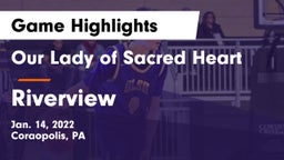 Our Lady of Sacred Heart  vs Riverview  Game Highlights - Jan. 14, 2022