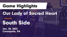 Our Lady of Sacred Heart  vs South Side  Game Highlights - Jan. 28, 2022
