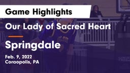 Our Lady of Sacred Heart  vs Springdale  Game Highlights - Feb. 9, 2022
