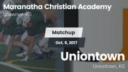Matchup: Maranatha Christian vs. Uniontown  2017