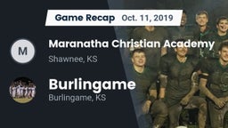 Recap: Maranatha Christian Academy vs. Burlingame 2019