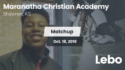 Matchup: Maranatha Christian vs. Lebo 2019