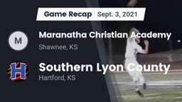 Recap: Maranatha Christian Academy vs. Southern Lyon County 2021