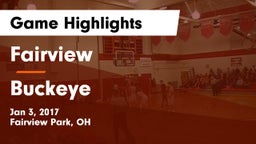Fairview  vs Buckeye  Game Highlights - Jan 3, 2017