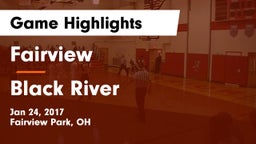 Fairview  vs Black River  Game Highlights - Jan 24, 2017