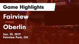 Fairview  vs Oberlin  Game Highlights - Jan. 25, 2019