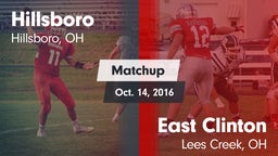 Matchup: Hillsboro vs. East Clinton  2016