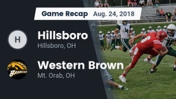 Recap: Hillsboro vs. Western Brown  2018