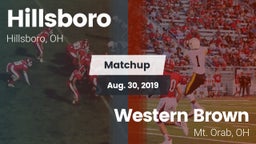 Matchup: Hillsboro vs. Western Brown  2019