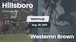 Matchup: Hillsboro vs. Westernn Brown 2019