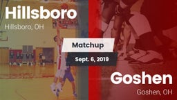 Matchup: Hillsboro vs. Goshen  2019