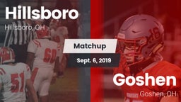 Matchup: Hillsboro vs. Goshen  2019