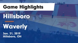 Hillsboro vs Waverly  Game Highlights - Jan. 21, 2019
