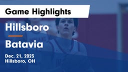 Hillsboro vs Batavia  Game Highlights - Dec. 21, 2023