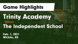 Trinity Academy  vs The Independent School Game Highlights - Feb. 1, 2021