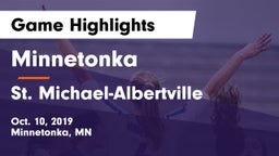 Minnetonka  vs St. Michael-Albertville  Game Highlights - Oct. 10, 2019