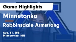 Minnetonka  vs Robbinsdale Armstrong  Game Highlights - Aug. 31, 2021