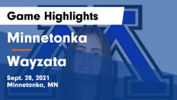 Minnetonka  vs Wayzata  Game Highlights - Sept. 28, 2021