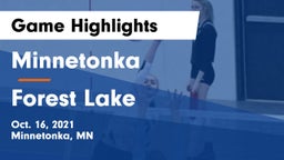 Minnetonka  vs Forest Lake  Game Highlights - Oct. 16, 2021