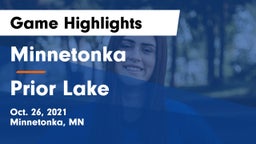 Minnetonka  vs Prior Lake  Game Highlights - Oct. 26, 2021