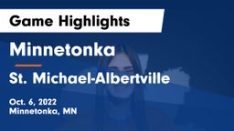 Minnetonka  vs St. Michael-Albertville  Game Highlights - Oct. 6, 2022