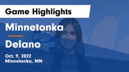 Minnetonka  vs Delano  Game Highlights - Oct. 9, 2022