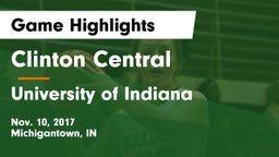 Clinton Central  vs University  of Indiana Game Highlights - Nov. 10, 2017