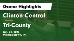 Clinton Central  vs Tri-County  Game Highlights - Jan. 21, 2020