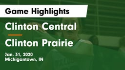 Clinton Central  vs Clinton Prairie  Game Highlights - Jan. 31, 2020