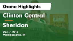 Clinton Central  vs Sheridan  Game Highlights - Dec. 7, 2018