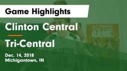 Clinton Central  vs Tri-Central  Game Highlights - Dec. 14, 2018