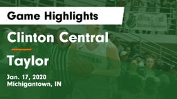 Clinton Central  vs Taylor  Game Highlights - Jan. 17, 2020