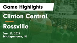 Clinton Central  vs Rossville  Game Highlights - Jan. 22, 2021