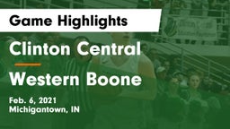 Clinton Central  vs Western Boone  Game Highlights - Feb. 6, 2021