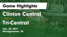 Clinton Central  vs Tri-Central  Game Highlights - Feb. 20, 2021