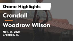 Crandall  vs Woodrow Wilson  Game Highlights - Nov. 11, 2020