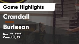 Crandall  vs Burleson  Game Highlights - Nov. 20, 2020