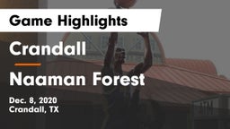 Crandall  vs Naaman Forest  Game Highlights - Dec. 8, 2020