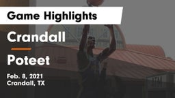 Crandall  vs Poteet  Game Highlights - Feb. 8, 2021