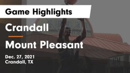 Crandall  vs Mount Pleasant  Game Highlights - Dec. 27, 2021