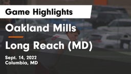 Oakland Mills  vs Long Reach  (MD) Game Highlights - Sept. 14, 2022