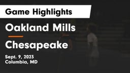 Oakland Mills  vs Chesapeake  Game Highlights - Sept. 9, 2023