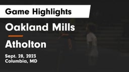 Oakland Mills  vs Atholton  Game Highlights - Sept. 28, 2023
